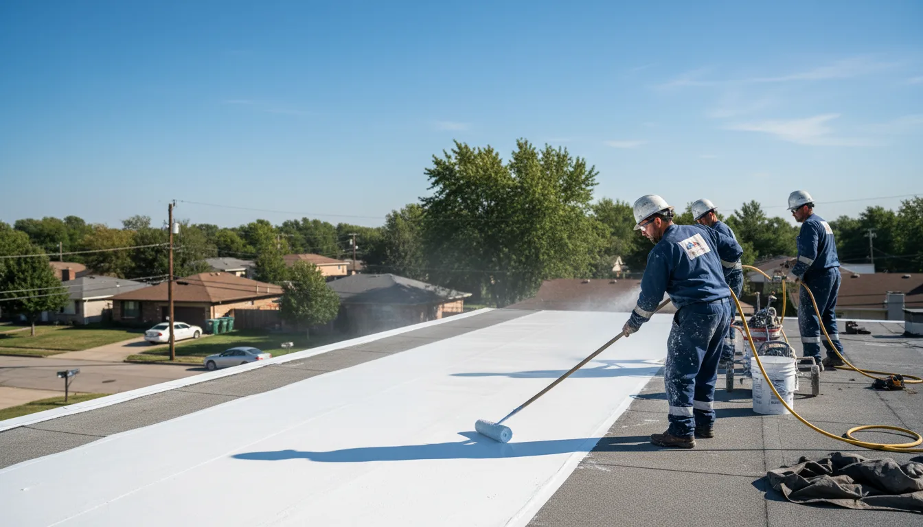 Commercial roof coating in West Sand Lake, NY near me